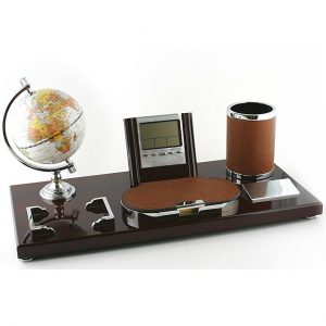 Business desk leather touch