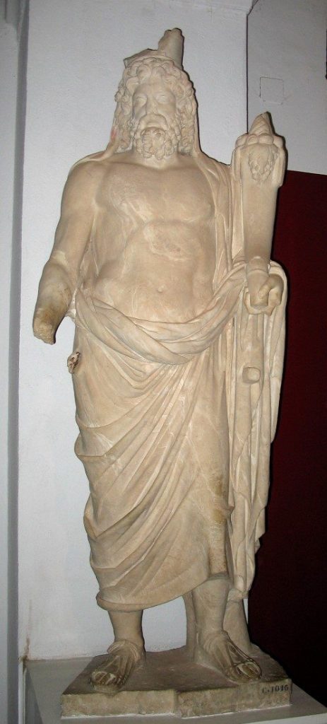 Saturn – sculptura romana, sec. 2, ex Museo nazionale del Bardo,Tunisi